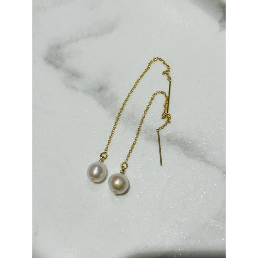 Maya Illusion Pearl Earrings