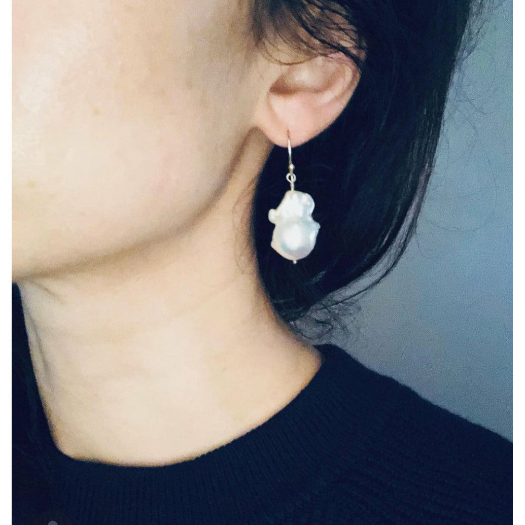 Audrey Baroque Pearl Drop Earrings