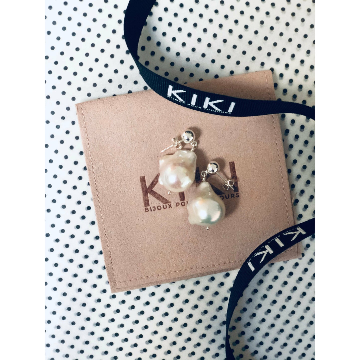 Kate Baroque Pearl Stud Earrings