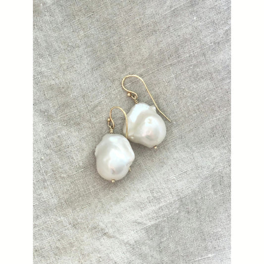 Audrey Baroque Pearl Drop Earrings